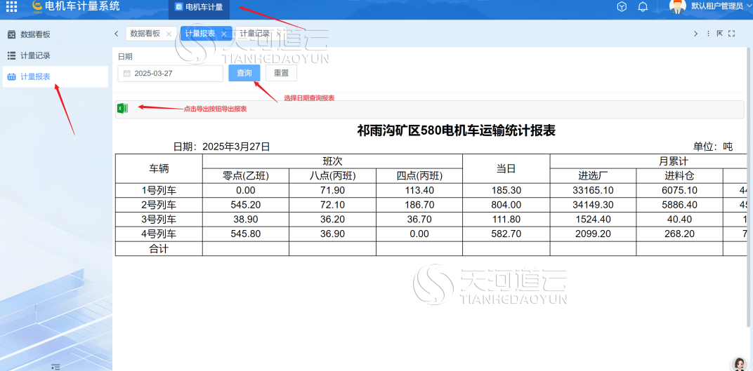 一键查看统计报表，对上能汇报对下能指导